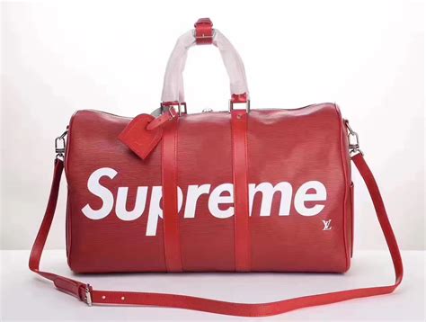 supreme lv duffle|lv duffel bag black.